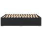 Preview: Bettgestell Schwarz 140x190 cm Kunstleder
