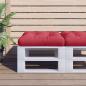 Preview: ARDEBO.de - Palettenkissen Weinrot 50x50x12 cm Stoff