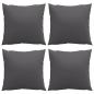 Preview: Sofakissen 4 Stk. Anthrazit 60x60 cm Stoff