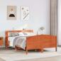 Preview: ARDEBO.de - Massivholzbett ohne Matratze Wachsbraun 135x190 cm Kiefernholz