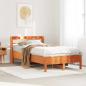 Preview: ARDEBO.de - Massivholzbett ohne Matratze Wachsbraun 100x200 Kiefernholz