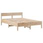 Preview: Massivholzbett ohne Matratze 150x200 cm Kiefernholz