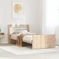 Preview: ARDEBO.de - Bettgestell mit Kopfteil ohne Matratze 75x190 cm