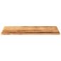 Preview: Tischplatte 100x50x2,5 cm Rechteckig Raues Massivholz Mango