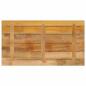 Preview: Tischplatte 100x50x2,5 cm Rechteckig Raues Massivholz Mango