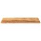 Preview: Tischplatte 120x60x1,5 cm Rechteckig Raues Massivholz Mango