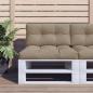 Preview: ARDEBO.de - Palettenkissen Taupe 80x40x12 cm Stoff