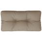 Preview: Palettenkissen Taupe 80x40x12 cm Stoff