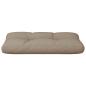 Preview: Palettenkissen Taupe 80x40x12 cm Stoff