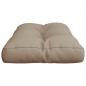 Preview: Palettenkissen Taupe 80x40x12 cm Stoff