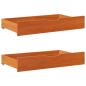 Preview: Massivholzbett ohne Matratze Wachsbraun 90x200 Kiefernholz
