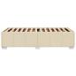 Preview: Bettgestell ohne Matratze Creme 80x200 cm Stoff
