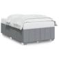 Preview: Bettgestell ohne Matratze Hellgrau 120x190 cm Stoff