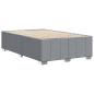 Preview: Bettgestell ohne Matratze Hellgrau 120x190 cm Stoff