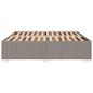 Preview: Bettgestell ohne Matratze Taupe 200x200 cm Stoff