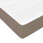 Preview: Taschenfederkernmatratze für Kinder Mittel Taupe 80x160 cm Stoff