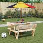 Preview: ARDEBO.de - Sonnenschirm für Kinder mit Holzmast Ø120x140 cm