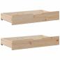 Preview: Massivholzbett ohne Matratze 75x190 cm Kiefernholz