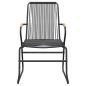 Preview: 7-tlg. Garten-Essgruppe Schwarz PVC-Rattan