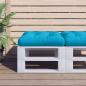 Preview: ARDEBO.de - Palettenkissen Hellblau 58x58x10 cm Stoff
