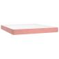 Preview: Taschenfederkernmatratze Mittel Rosa 160x220x20 cm Samt