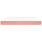 Preview: Taschenfederkernmatratze Mittel Rosa 160x220x20 cm Samt