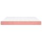 Preview: Taschenfederkernmatratze Mittel Rosa 160x220x20 cm Samt
