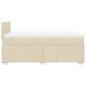 Preview: Boxspringbett mit Matratze Creme 120x190 cm Stoff