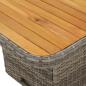 Preview: 2-tlg. Garten-Sofagarnitur mit Auflagen Poly Rattan Grau