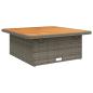 Preview: 5-tlg. Garten-Lounge-Set mit Kissen Grau Poly Rattan