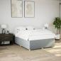 Preview: ARDEBO.de - Bettgestell ohne Matratze Hellgrau 140x200 cm Stoff