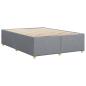 Preview: Bettgestell ohne Matratze Hellgrau 140x200 cm Stoff