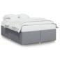 Preview: Bettgestell ohne Matratze Hellgrau 160x200 cm Stoff