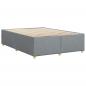 Preview: Bettgestell ohne Matratze Hellgrau 160x200 cm Stoff