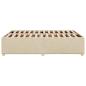 Preview: Bettgestell ohne Matratze Creme 160x200 cm Stoff