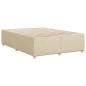 Preview: Bettgestell ohne Matratze Creme 160x200 cm Stoff