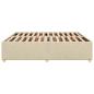 Preview: Bettgestell ohne Matratze Creme 200x200 cm Stoff