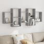 Preview: ARDEBO.de - Wandregal Betongrau 159x18x65 cm Holzwerkstoff