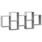 Preview: Wandregal Betongrau 159x18x65 cm Holzwerkstoff