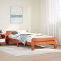 Preview: ARDEBO.de - Massivholzbett ohne Matratze Wachsbraun 75x190 cm Kiefernholz