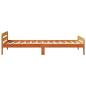Preview: Massivholzbett ohne Matratze Wachsbraun 75x190 cm Kiefernholz