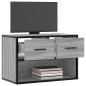 Preview: TV-Schrank Grau Sonoma 60x31x39,5 cm Holzwerkstoff und Metall