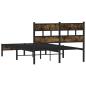 Preview: Bettgestell ohne Matratze mit Kopfteil Sonoma-Eiche 120x190 cm