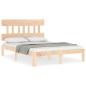 Preview: Bettgestell ohne Matratze Klein Doppelbett Massivholz Kiefer