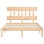 Preview: Bettgestell ohne Matratze Klein Doppelbett Massivholz Kiefer