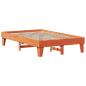 Preview: Massivholzbett ohne Matratze Wachsbraun 120x200 cm Kiefernholz
