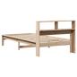 Preview: Massivholzbett mit Regal ohne Matratze 100x200 cm Kiefer
