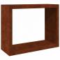 Preview: Brennholzregal 100x40x80 cm Wetterfester Stahl