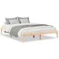 Preview: Massivholzbett Extra Lang ohne Matratze 140x220 Kiefernholz