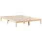 Preview: Massivholzbett Extra Lang ohne Matratze 140x220 Kiefernholz